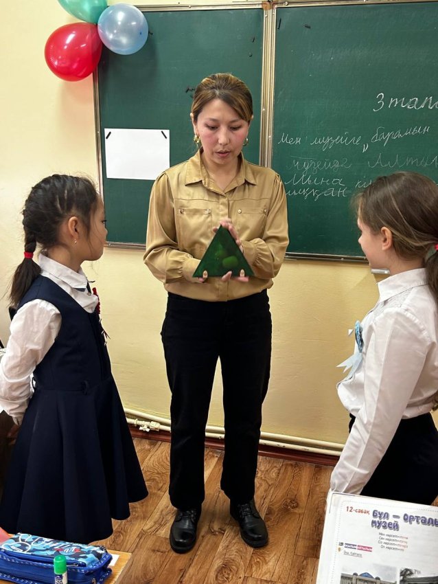 Открытый урок по казахскому языку на тему: "Бұл - Орталық музей"
